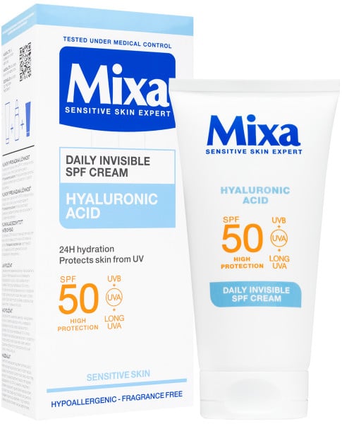 MIXA neviditelný denní krém SPF 50